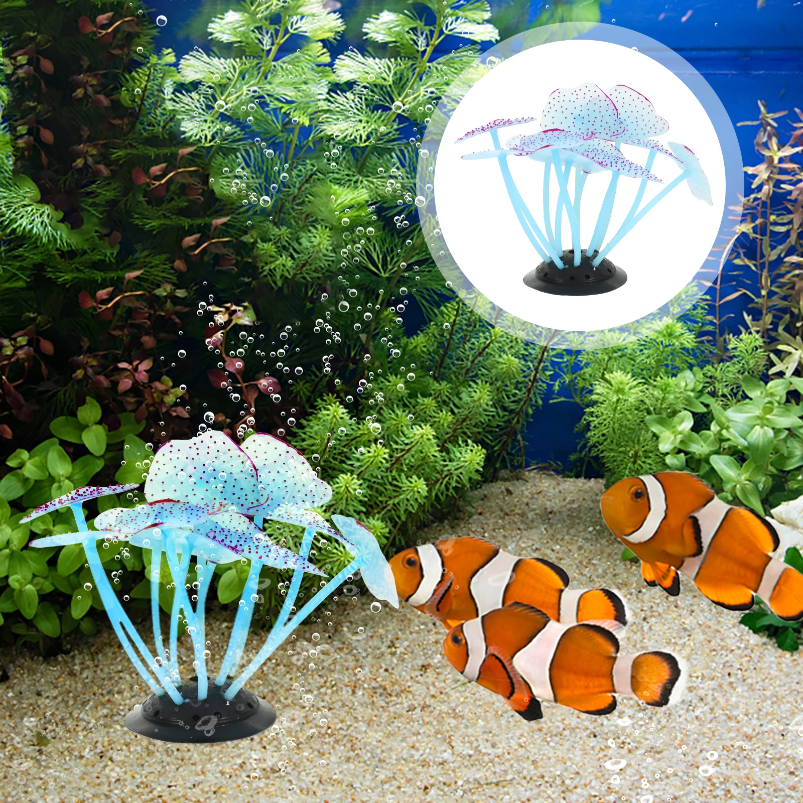 

Silicone Ornament Lifelike Fake Marine Decoration Aquarium Fish Tank Decorative Accessories Simulated Coral Reef Fish Tank