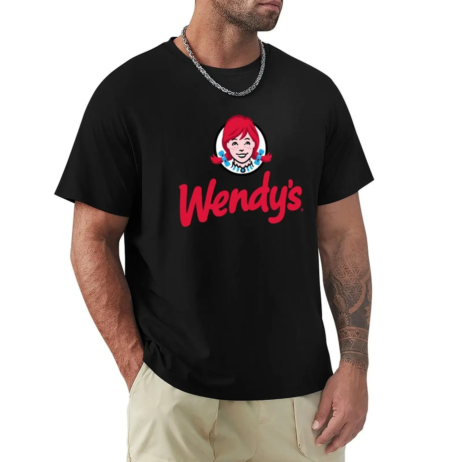 Wendys Fast Food T-Shirt korean fashion anime tshirt aesthetic clothes mens t shirts