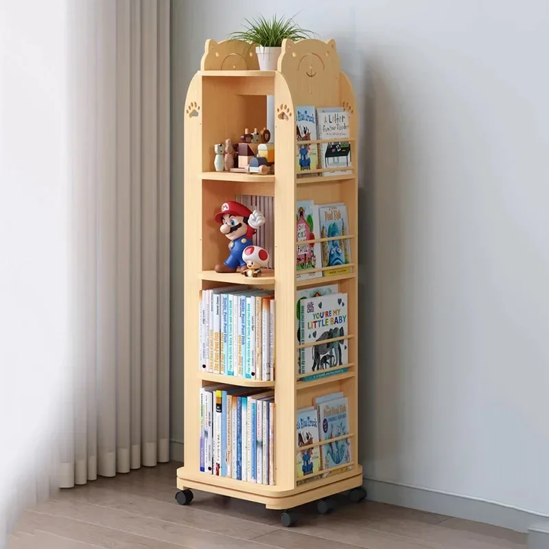 Weird Living Room Library Bookshelf Storage Cabinet Bookcase Books Magazine Rack Display Shelves Wall Librero Desk Furniture