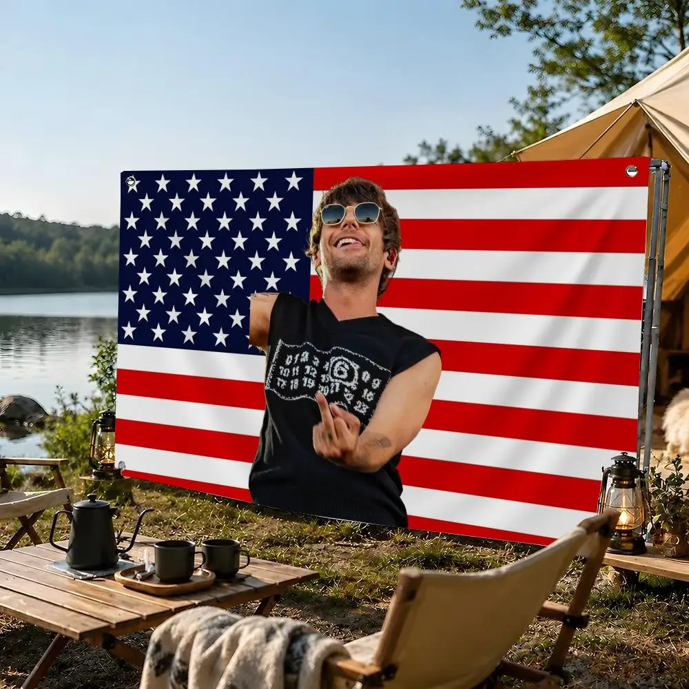 Louis Tomlinson Flags flag For Living Room Home Dorm Decor Wall Outdoor Camping Party Banner Gifts