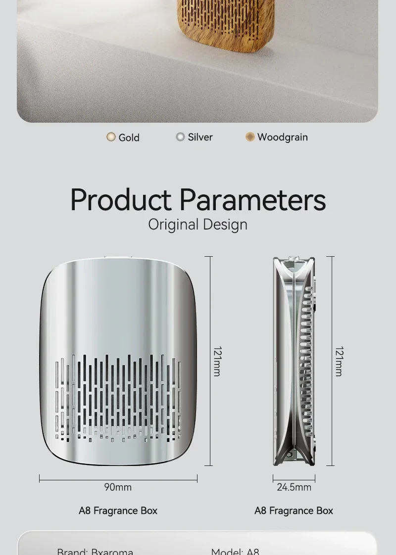 Draagbare draadloze aroma diffuser voor auto badkamer en kledingkast_voghion.com