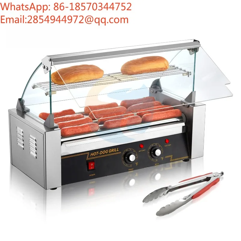 Commercial Electric Sausage Roller Grill Machine 5/7/11 Rollers Hot Dog Cooker for Snack Bar Convenience Store