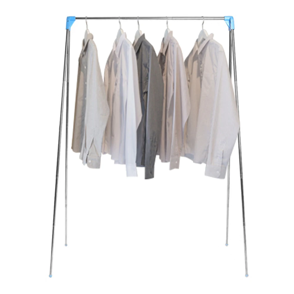 Portable Garment Rack Stainless Steel Foldable Coat Rack Collapsible Mini Clothing Rack for Travel Camping RV Indoor Outdoor