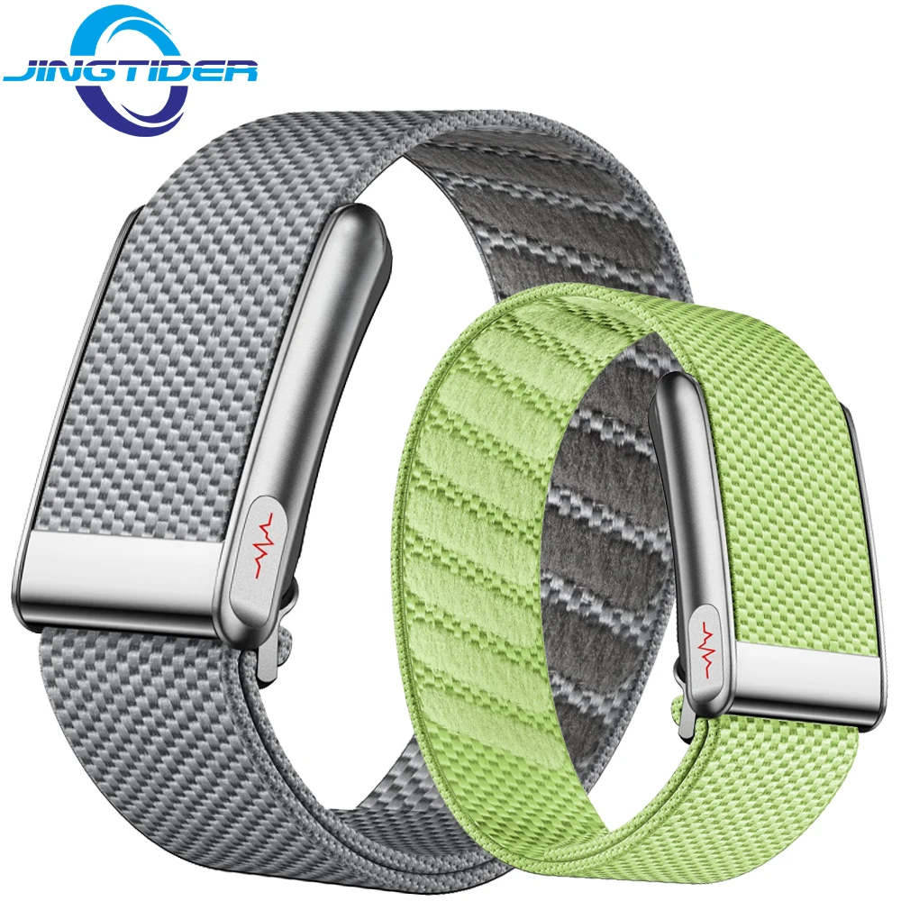 e500-nylon-strap-screenless-smart-band-5atm-ip68-waterproof-body-temperature-blood-oxygen-smart-bracelet-ecg-hrv-sport-wristband