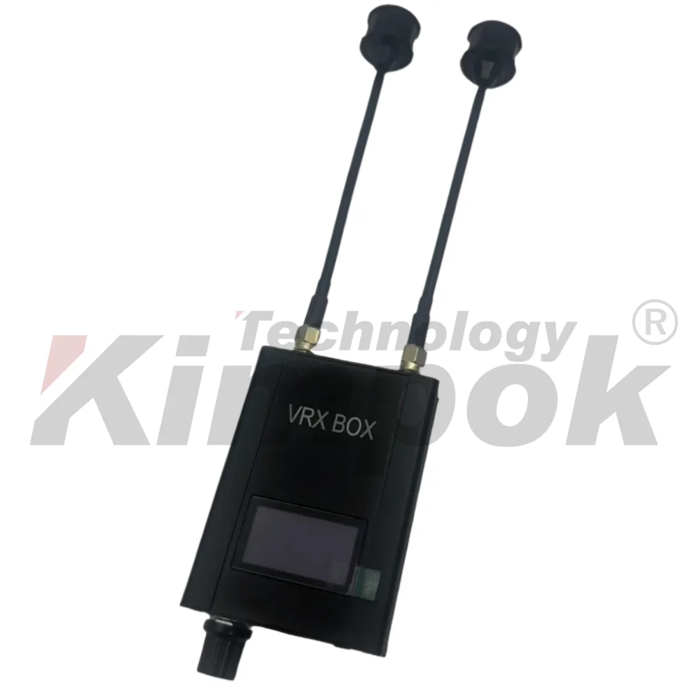 Receptor de vídeo FPV 7.2G VRX BOX con 64 canales y banda de frecuencia de 6,1-7,2 GHz para transmisión estable de drones