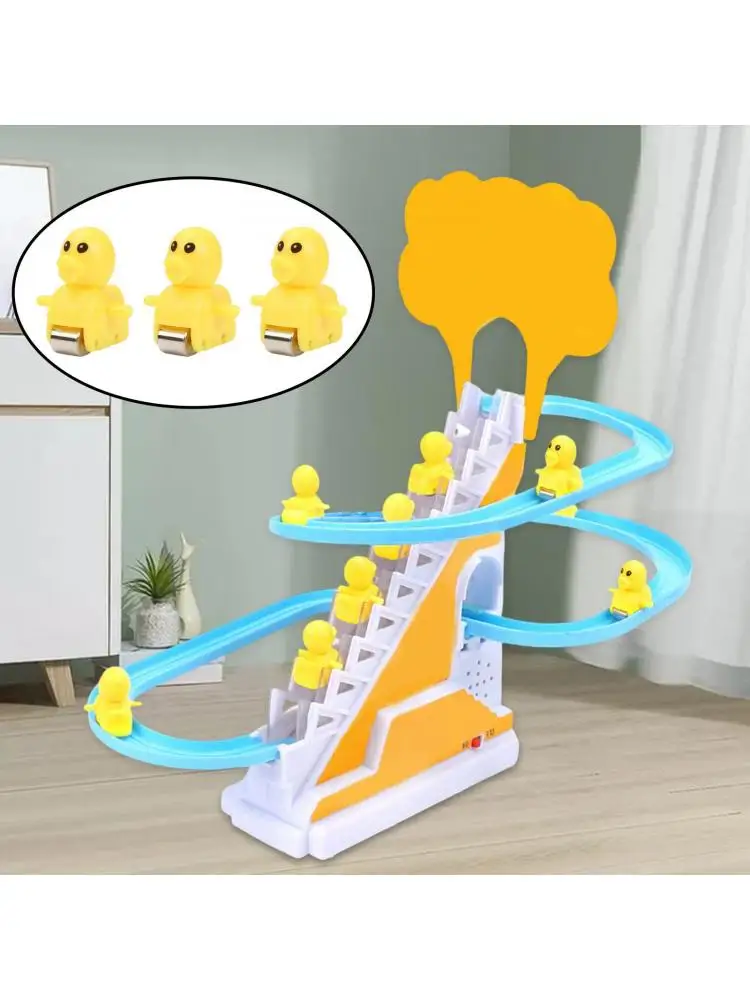 Climb Stairs Toy Spare Part Replace Kit Electric Track Game Accessories for Children Cute Duck Piggy Set Indoor Toddlers Kids