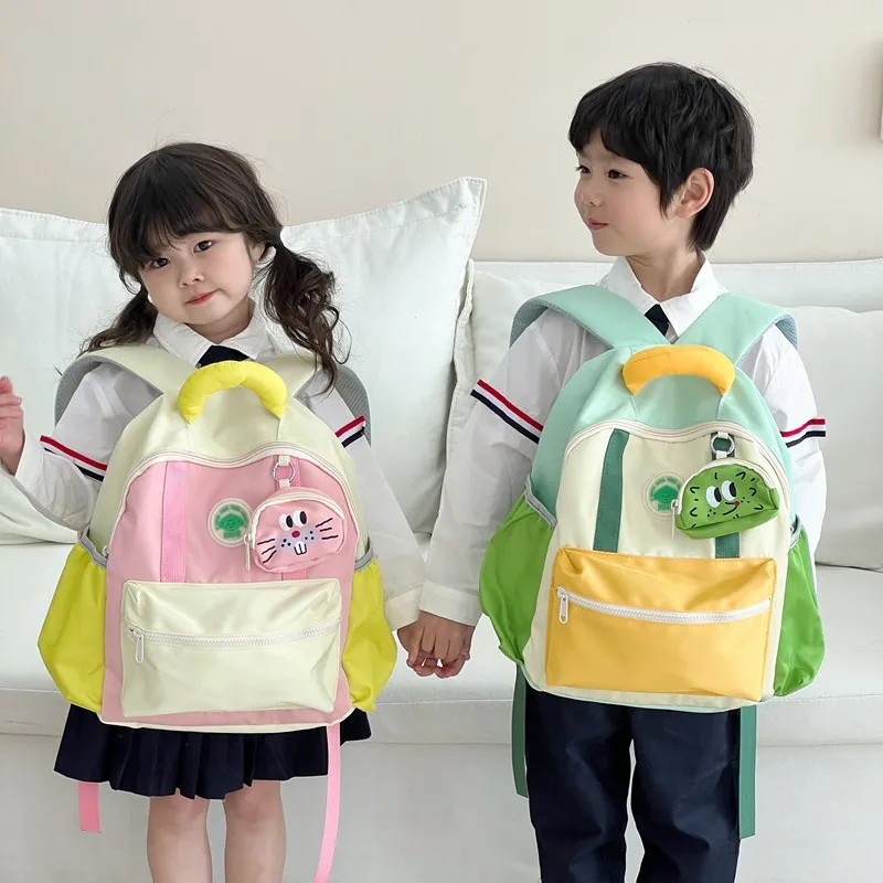 Kindergarten Schoolbag Boys and Girls Small Backpack 3-6 Years Old Baby Animal Children Backpack
