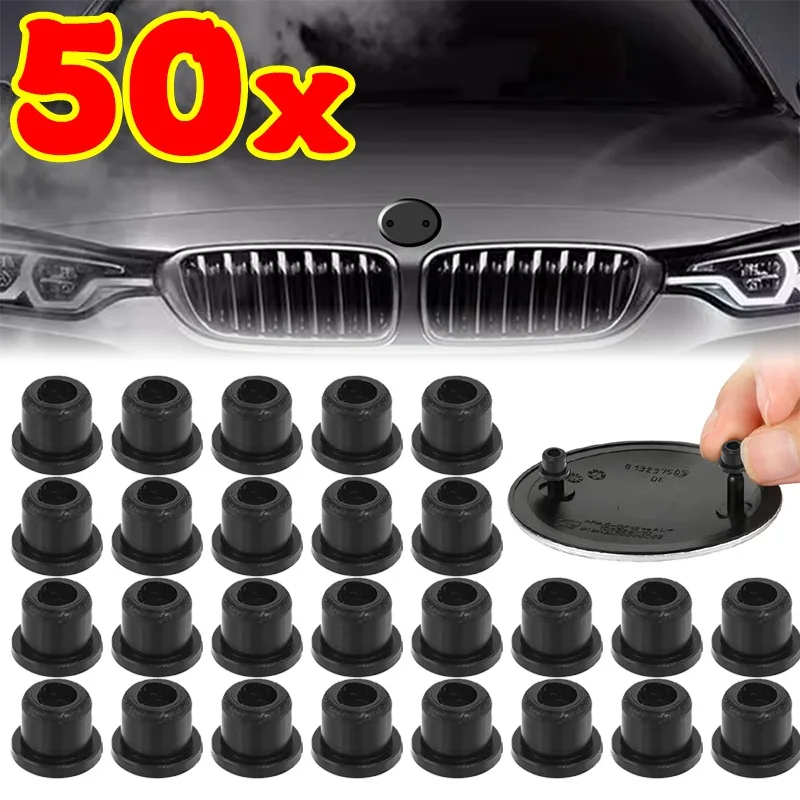 50~2pcs Car Hood Logo Trunk Emblem Grommet Holder Clip for 3 5 7 E32 E34 E36 E38 E39 E46 E53 E60 E65 E66 E90 M3 M5 51141807495