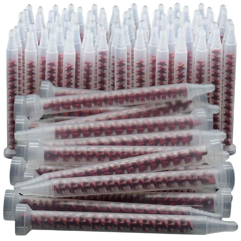 

100pcs Dynamic Mixed Tube Quick Mixing Nozzle RM12-26 Two Component Liquid Glue Adhesives Mixer AB Glues Dynamic Mixing Nozzles