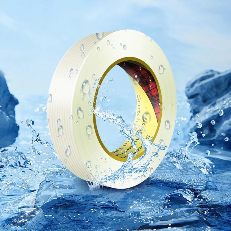 3M 8934 Fiber Tape Transparent High Adhesion Tape Glass Fiber Cloth Non-Trace Self-Adhesive Fiber Tape view 4