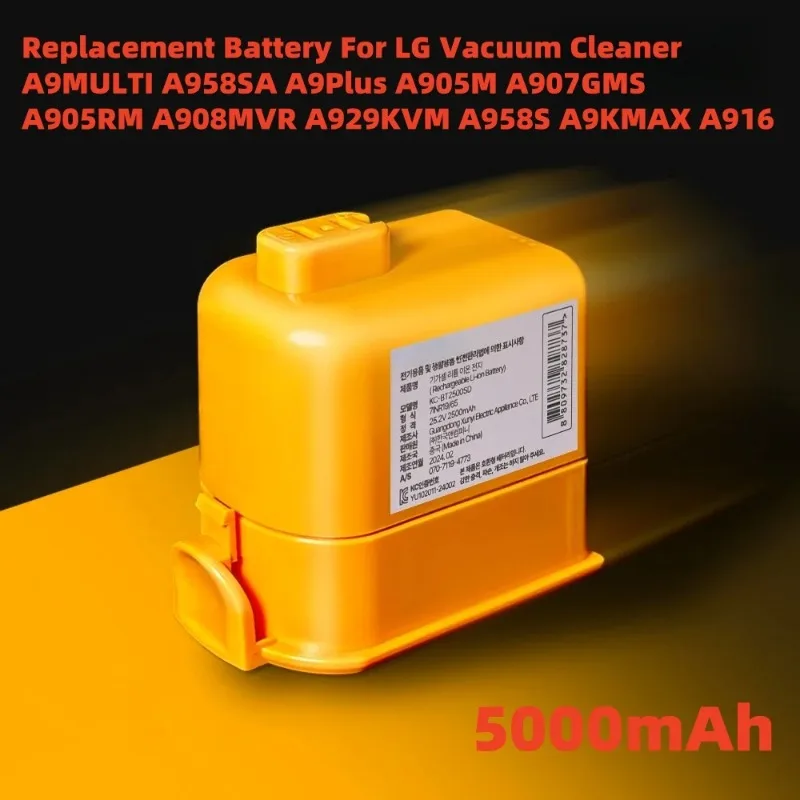 

Сменный аккумулятор емкостью 5000 мАч, совместимый шнур LG Zero EAC63382204 A9, A9S, P9, A9K-CORE, A9MAX, A9T-Ultra, A9K-PRO, A9N, A9M, A9 Plus