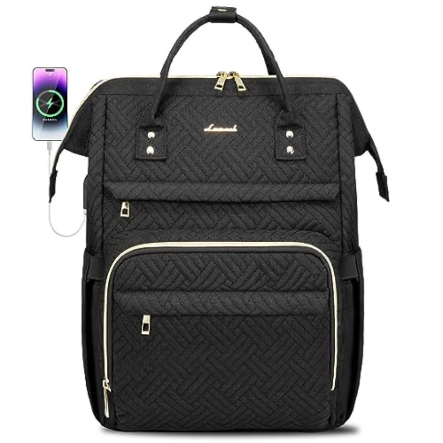

Laptop Backpack for Women15.6 Inch Professional Womens Travel Backpack Purse Computer Laptop Bag Nurse Teacher Backpack Waterpr