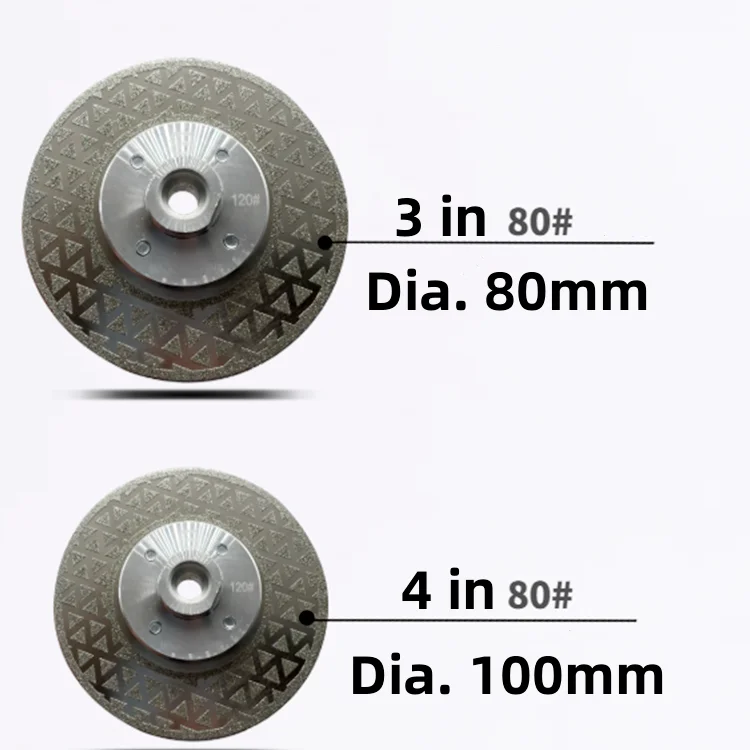 M14 M10 Diamant-Schleifscheibe, Sägeblatt, Trennscheibe für Spitzer, Porzellan, Fliesen, Marmor, Granit, Durchmesser 80, 100 mm, Winkel, 1 Stück – Detail 7