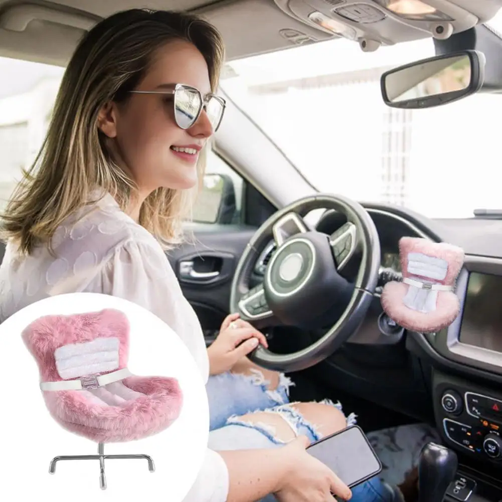 

Plush Safety Seat Carseat Chair Fits Doll Car Air Outlet Decoration Clip Car Interior Decor Gift ﻿for Collectors And Enthusiasts