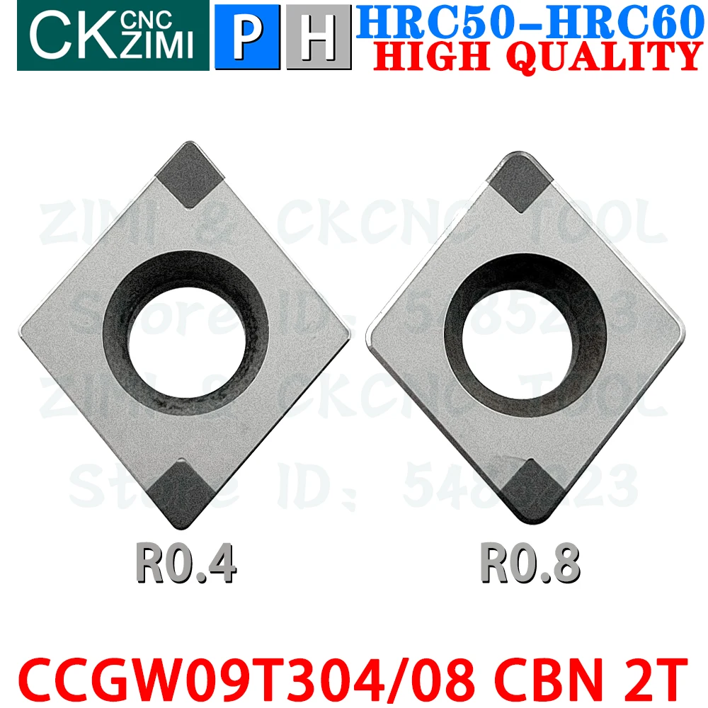 CCGW09T304 CBN 2T CCGW09T308 CBN 2T Boron Nitride Inserts Turning Inserts Tool CCGW CCGT CNC Metal Lathe Tool for Hardened Steel