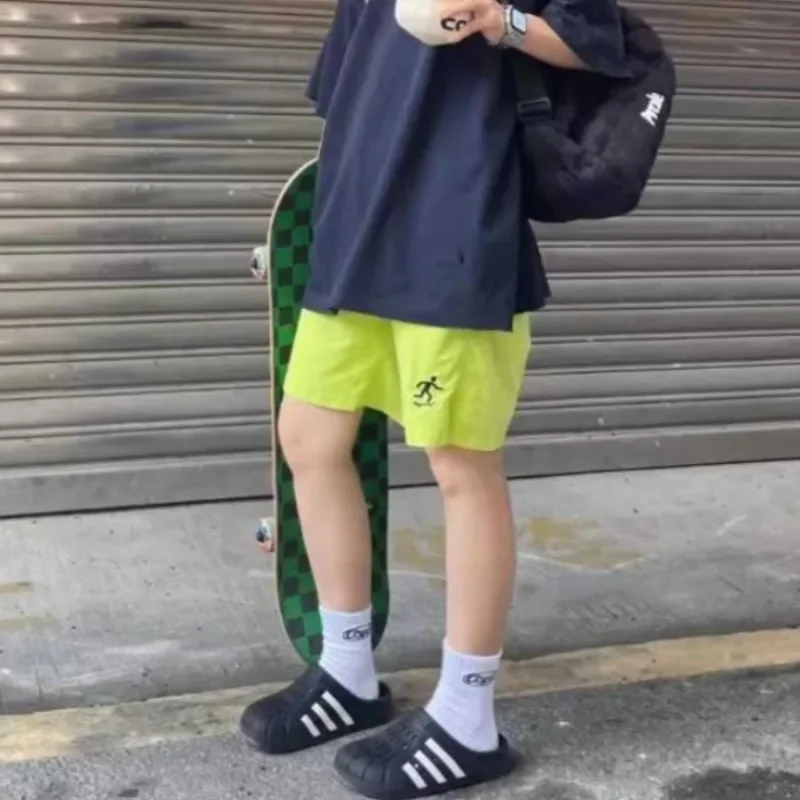 شورت نسائي صيفي جديد مريح سريع الجفاف بخصر مطاطي على الطراز الكوري تصميم فضفاض كبير الحجم رياضي يومي غير رسمي بسيط يناسب الجميع #3