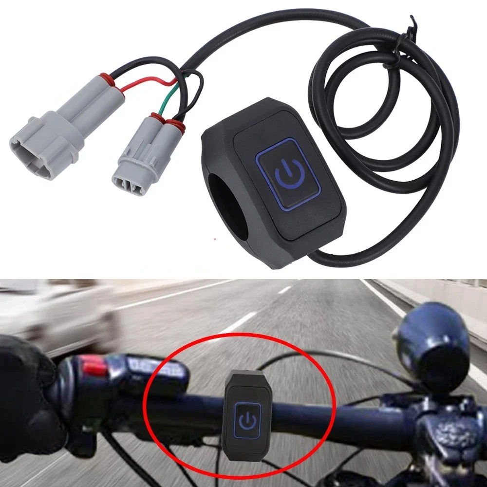 Plug-N-Play Headlight Switch Blue Light For Sur Ron Surron Light Bee X Switch Motorcycle Modified Switch Waterproof Button
