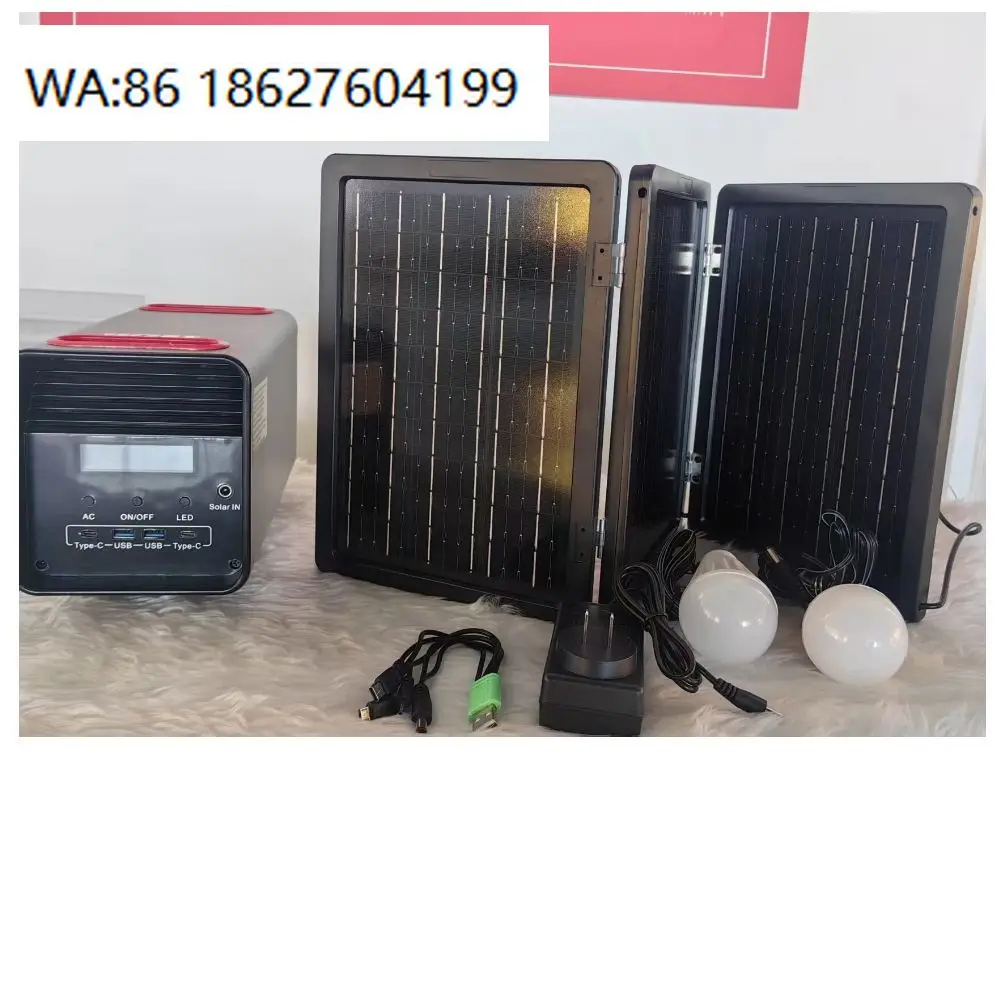 

300W-600W Portable Solar Generator 12.8V LiFePO4 Battery MPPT Controller Home Camping Emergency Backup Power Station