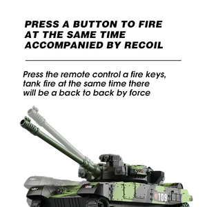 RC Military War Tank for Children, Remote Control toy Car, Tactical Model, Electronic Toys, United States, Leopard 2, M1 10 Main Sales Remote Control Tank - №5