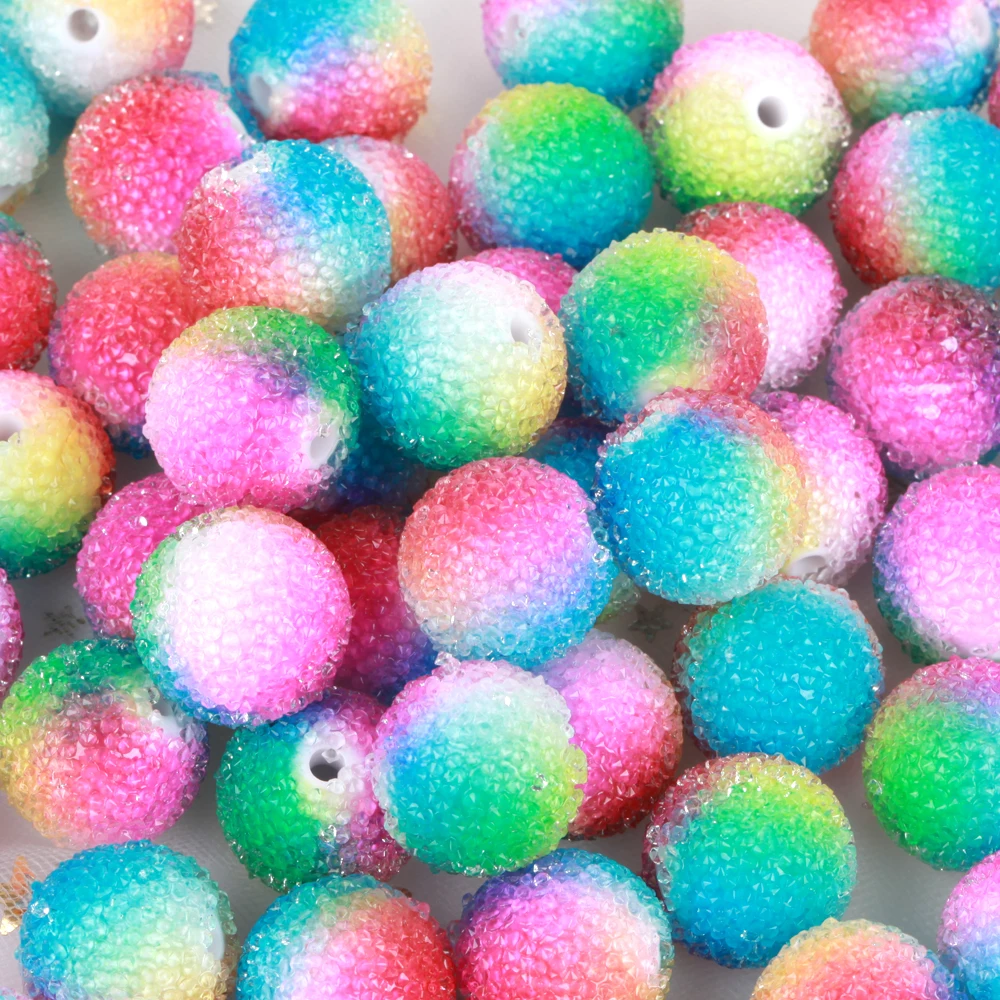 18mm 3/6/12pcs Charm Colored Sugar Ball Polymer Clay Beads For Jewelry Making DIY Handmade Necklace Bracelet Earring Accessories