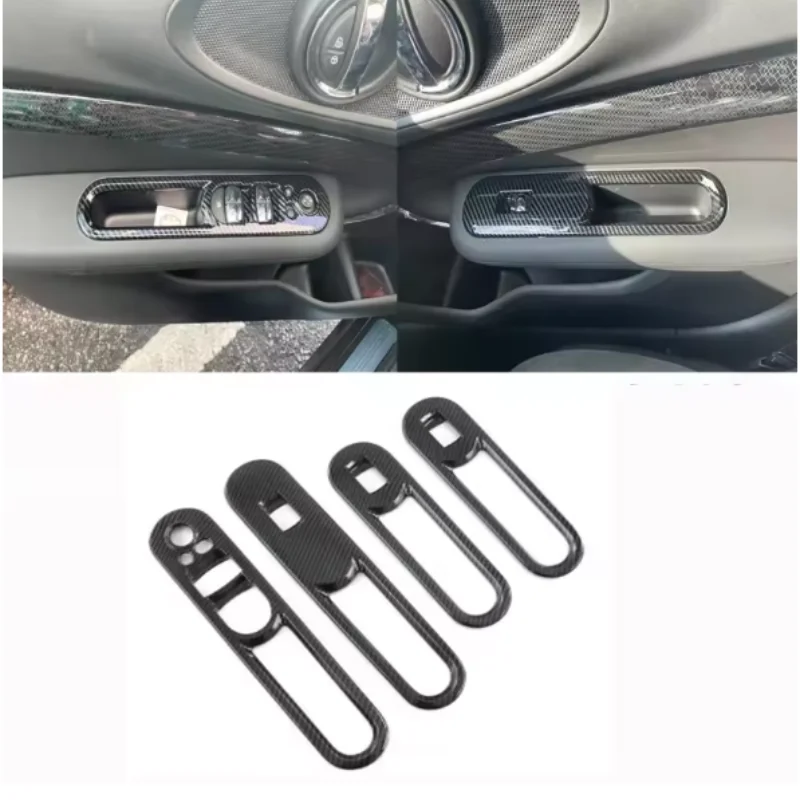 

For BMW MINI Clubman 2022-2023 ABS carbonfiber Gear box Panel Window Switch Cover Air Condition oultet Cover interior Accessori