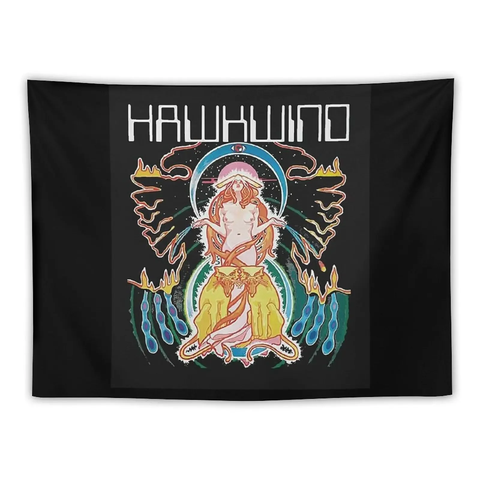 

Hawkwind Logo Tapestry Aesthetic Room Decor Korean Cute Room Things Tapestry