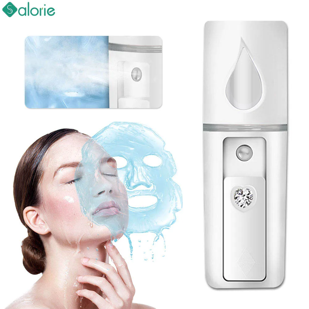 Nano Facial Steamer Mist Spray Eyelash Extensions Cleaning Pores Water SPA Moisturizing Hydrating Face Sprayer USB Rechargeable