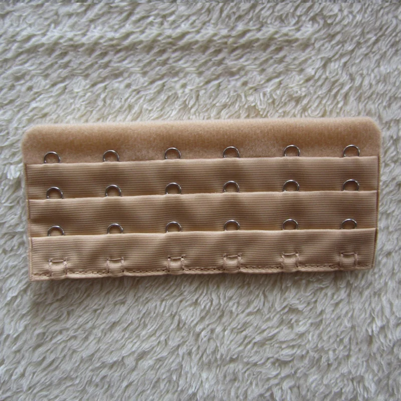 (2 pieces) 6 Hooks 3 Rows Bra Extender Extension Clip On Strap Bra Lengthened Buckle Adjustable Buckles