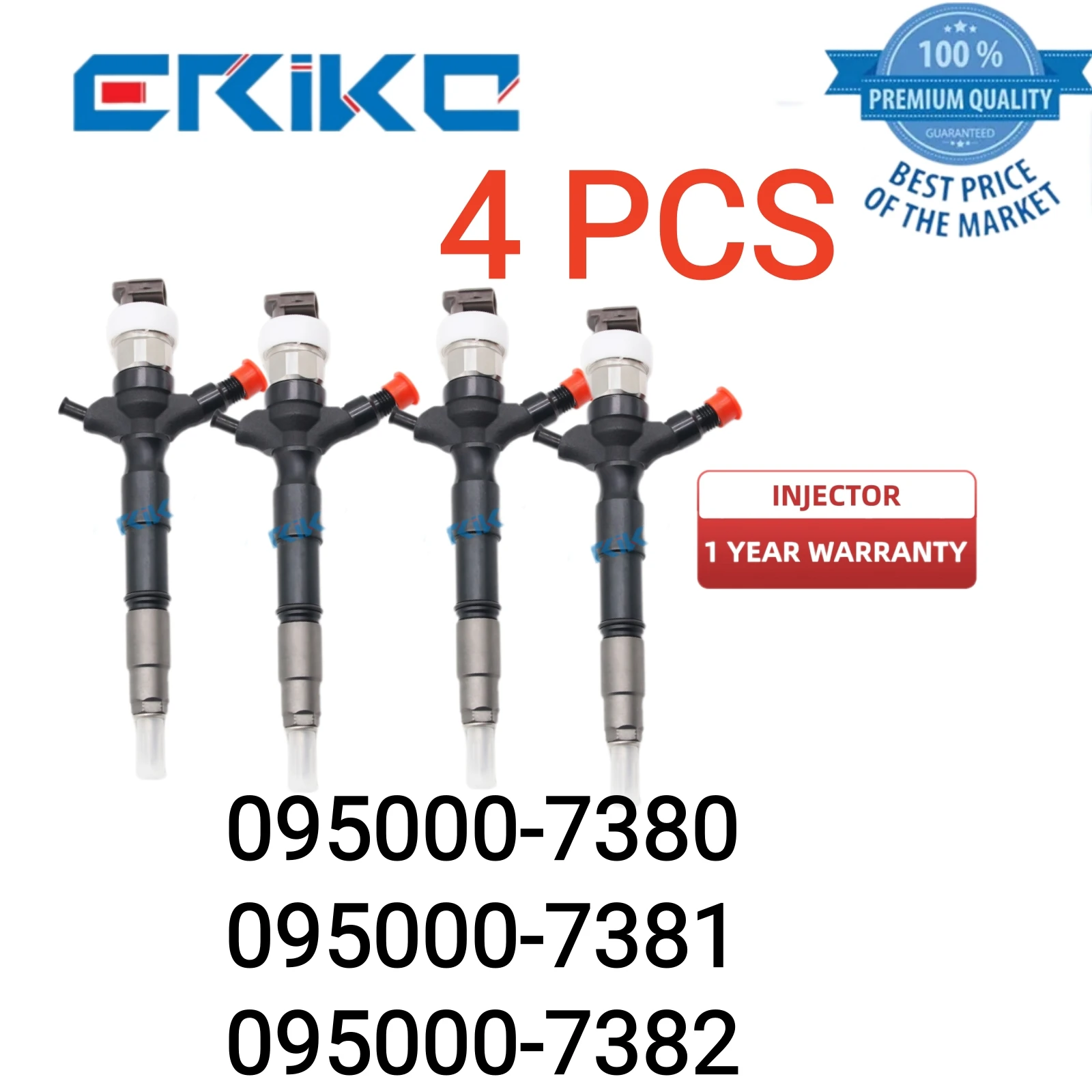 

4 PCS 095000-738# Orignal Fuel Injector 8976024852 8976024853 8-97602-485-5 8-97602485-4 8-97602485-6 23670-0L010 for Toyota