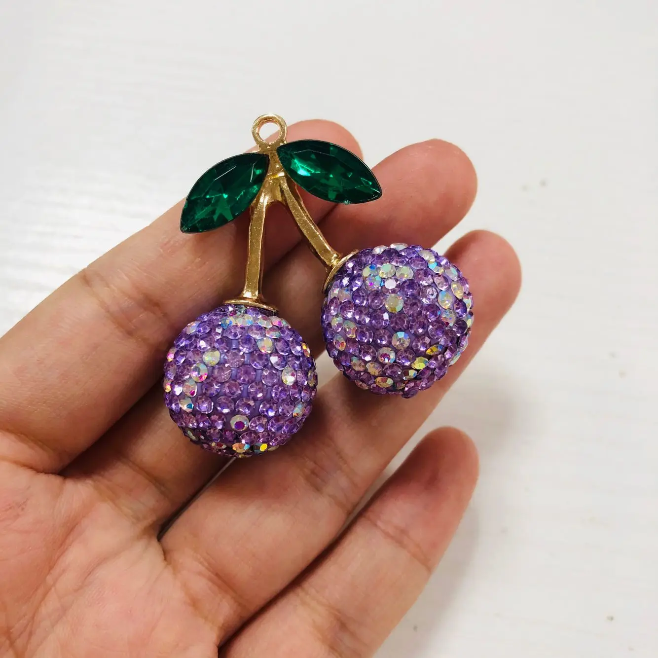 1 pièces Noble brillant plein strass papillon évider amour coeur argent sac breloques bricolage indésirable coque de téléphone décor pendentif ornement