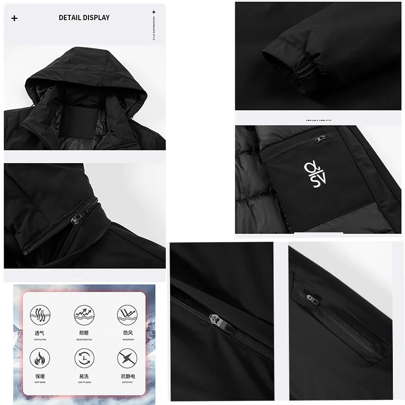《New Arrivals》2024 Autumn And Winter Fashion Casual Thickened Men Coat Keep Warm And Windproof High Quality Stretch Jacket