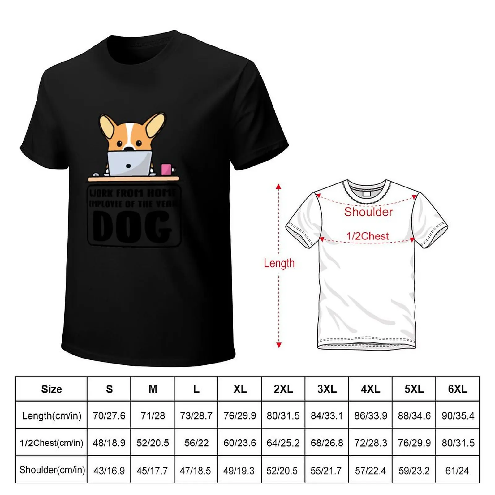 Work From Home Employee Of The Year Dog T-Shirt Quick Dry Outdoor Sports T-Shirt
