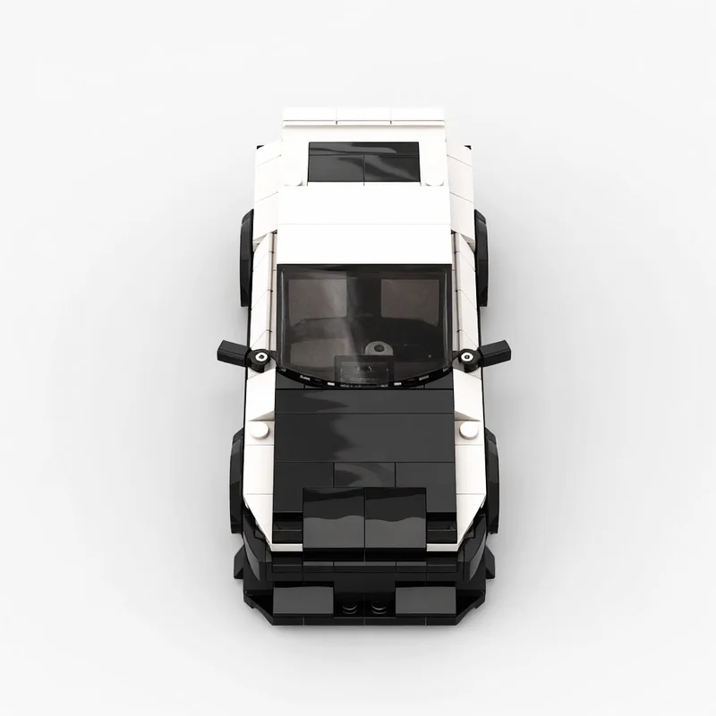 MOC Tecnico 380 pezzi auto sportiva da corsa Veicolo Campione di velocità Racer Building Blocks Mattoni Garage creativo Giocattoli per ragazzi