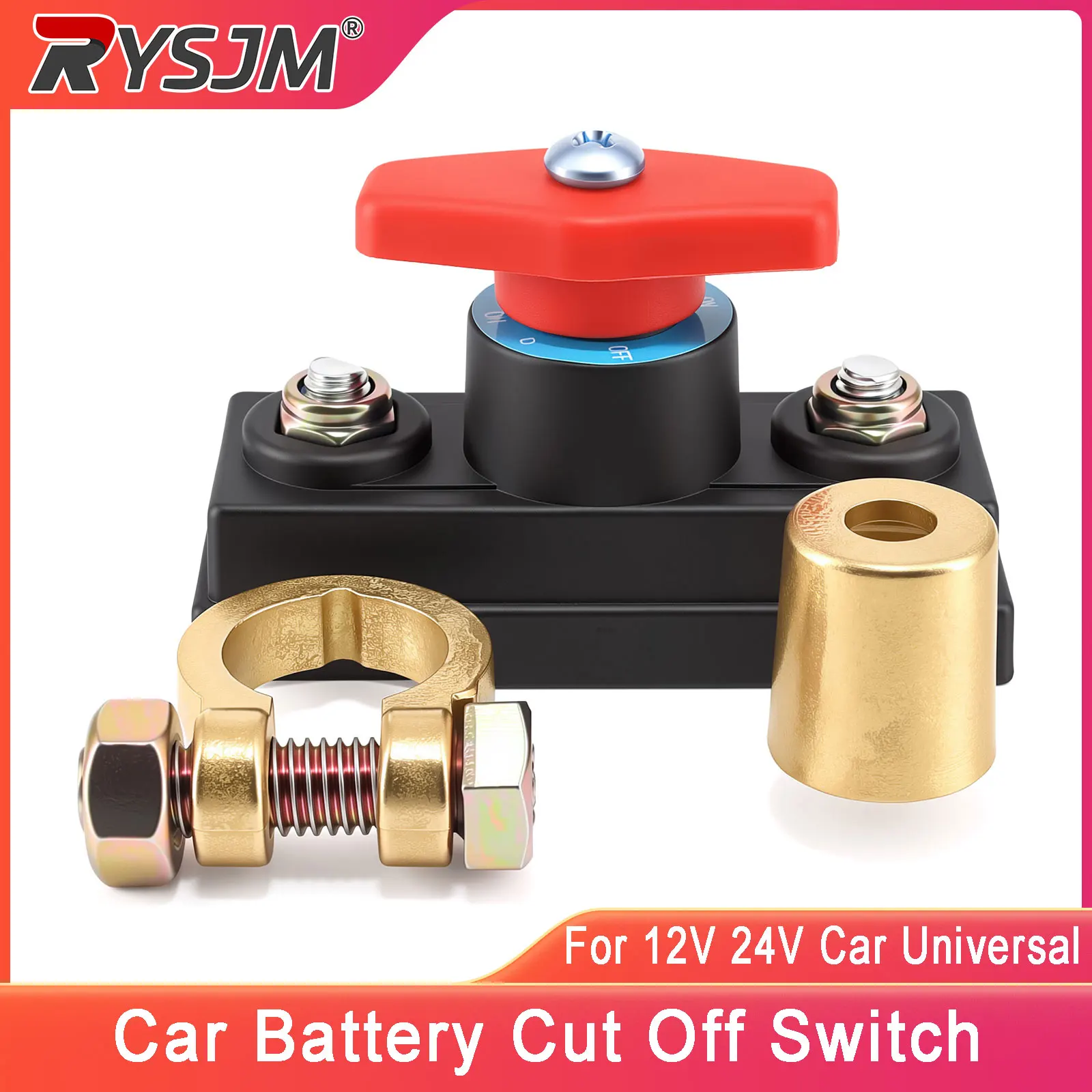 12V 24V Auto Car Battery Master Cut Off Switch Anti-Power Off Leakage Protector Switch For Cars Truck Universal
