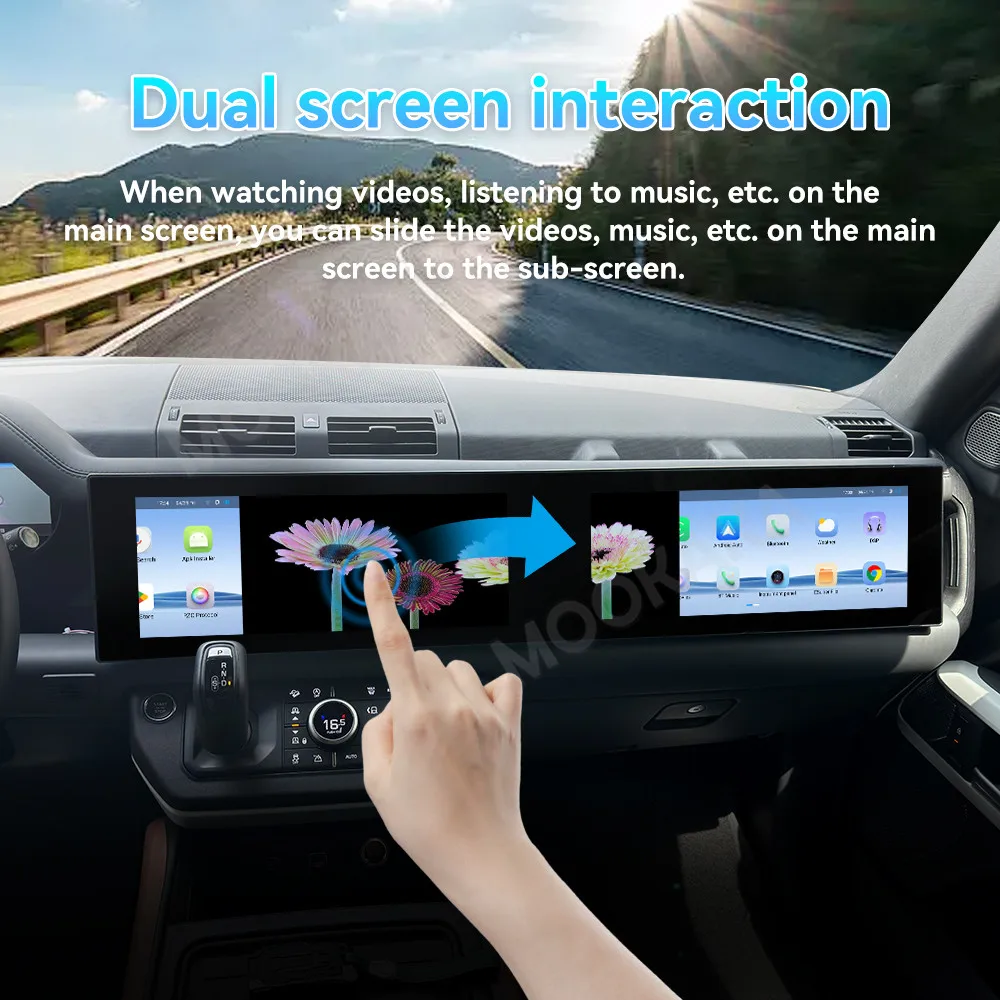 Qualcomm For Land Rover Defender 2018-2024 Car Multimedia Player 30inch Dual Screen Android Auto Carplay GPS Navi Head Unit WIFI