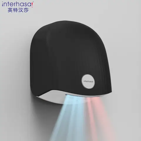 Interhasa! 상업용 욕실 변기 자동 핸드 드라이어, 냉온 고속 바람 벽 유도 핸드 드라이어, 1200W, 신제품 Best5