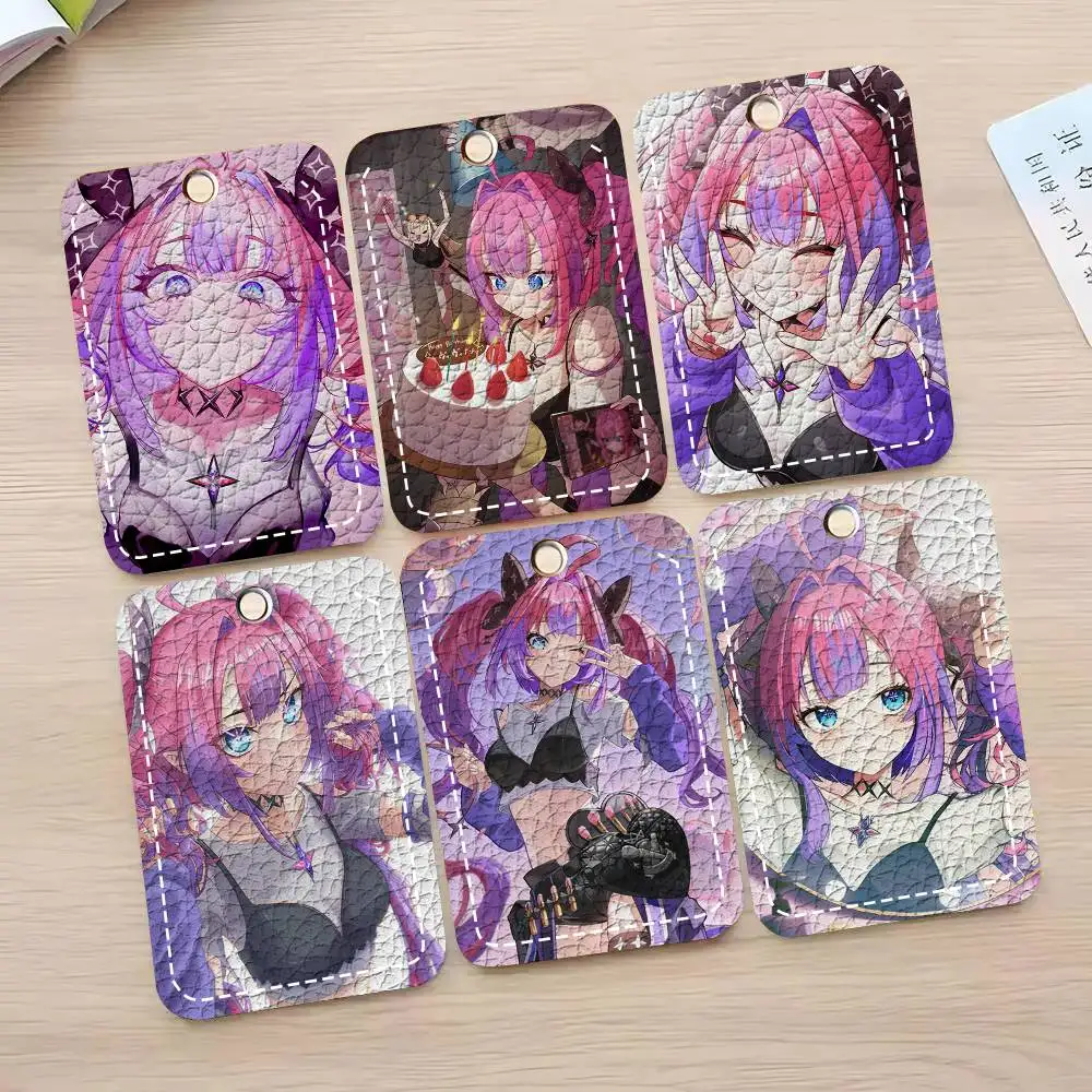 Kikirara Vivi Anime H-Hololive Card Wallet With Keychain Fashion Print Bank Card Protective Holder