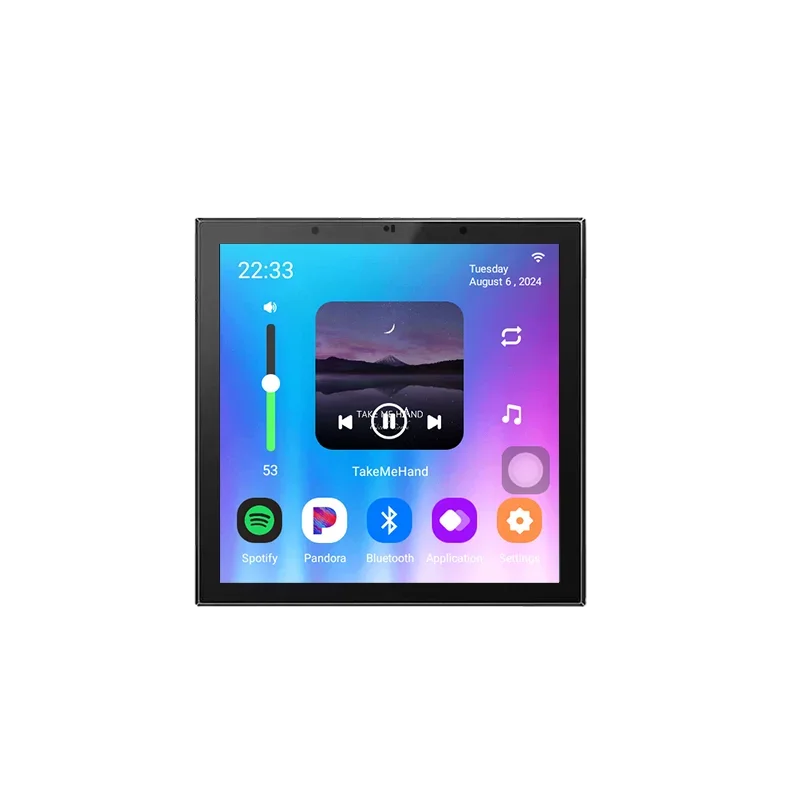 

86N Android11 Voice Control TUYA Smart Home Theater 4inch Touch Screen Music Panel Audio WIFI Bluetooths Sound In Wall Amplifier