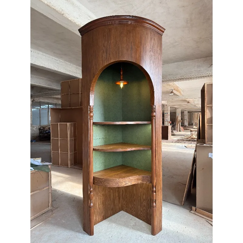 Corner cabinets, vintage display cabinets, arch cabinets, jewelry jewelry, ceramics, jade, antique collection