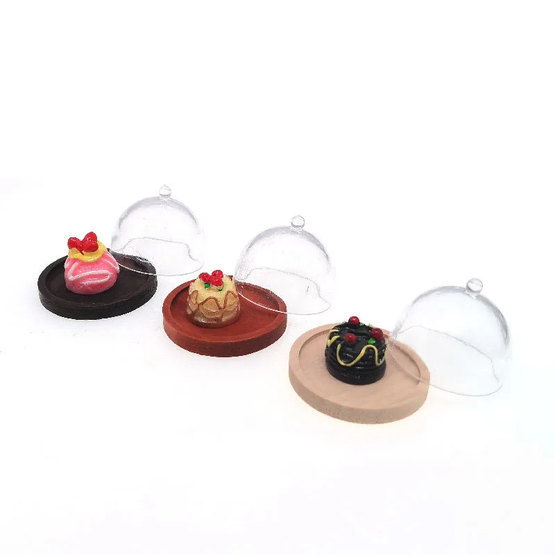 미니어처 주방 베이킹 장난감 케이크 커버 인형집 액세서리 놀이 음식 모델 인형집 및 수집품에 이상적