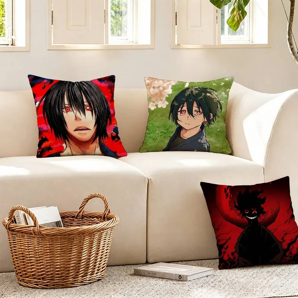 Anime F-Fire Force Benimaru S-Shinmon Pillow Case Cushion Cover Throw Pillow Case For Car Sofa