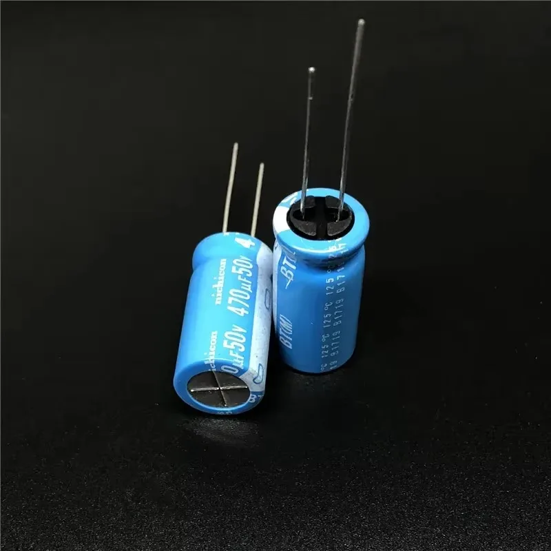 5 Stück/20 Stück 470 uF 50 V NICHICON BT-Serie 12,5 x 25 mm Sehr zuverlässige Zuverlässigkeit 50 V 470 uF Aluminium-Elektrolytkondensator 125 °C