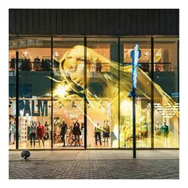 Para filme de tela LED autoadesivo 95% de alta transparência