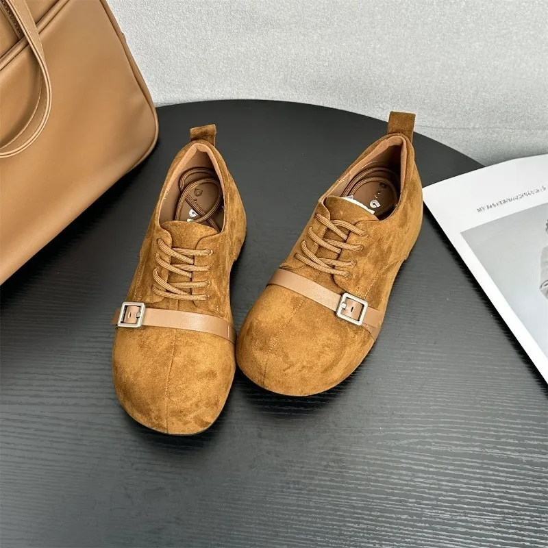 

Осень 2023, новые туфли на платформе, женская модная универсальная модная маленькая повседневная обувь