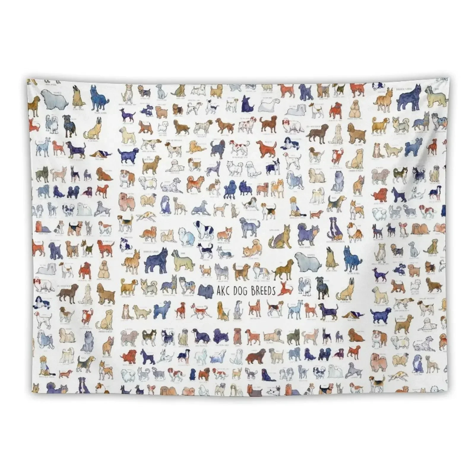 

Every AKC Dog Breed Tapestry Wall Hanging Home Decoration Accessories Tapestry