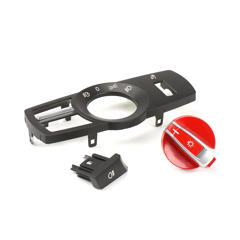 Interruptor de faro delantero de coche, botón de rotación, lámpara de Control Konb, cubierta para BMW serie 5, 6, 7, GT, F10, F06, F07, F02