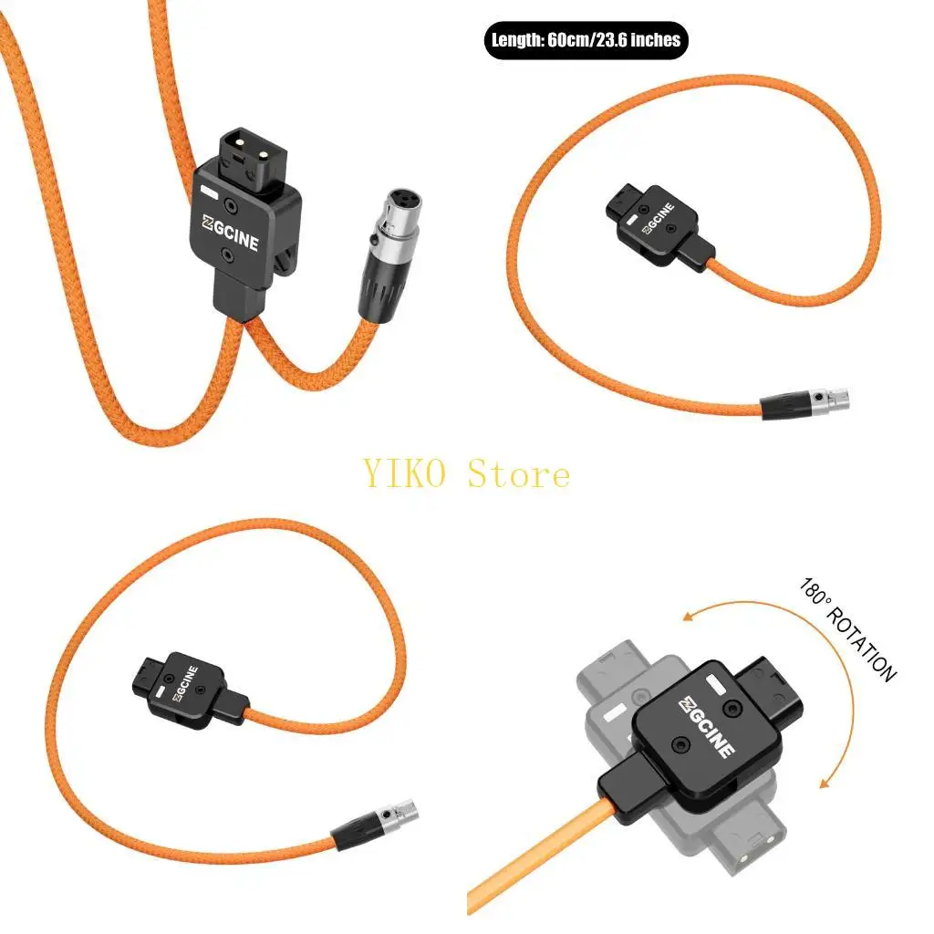 

K32C нейлоновый D Tap To Mini Xlr 4-контактный кабель питания для монитора камеры, видеомониторинг, оборудование для потокового