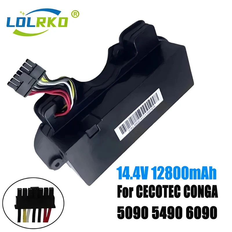 

14.8 V CECOTEC-Paquete de batería para Robot aspirador CONGA, 12800mAh, 100%, 5090, 6090, modelo de fabricación inteligente NIT