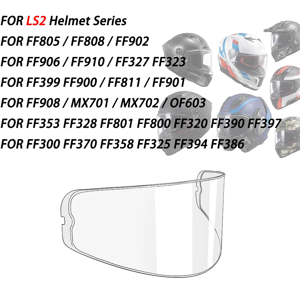 visor Anti Fog Film for LS2 FF805 MX701 MX702 FF906 FF901 FF908 FF910 FF353 FF399 FF811 Motorcycle Helmet visor Anti Fog Insert