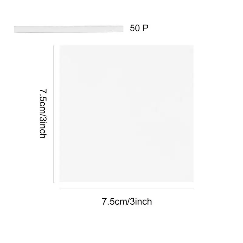 Clear Sticky Notes Pad Transparent Sticky Notes For Office School Message Reminder Clear Reusable Sticky Note For Books Message